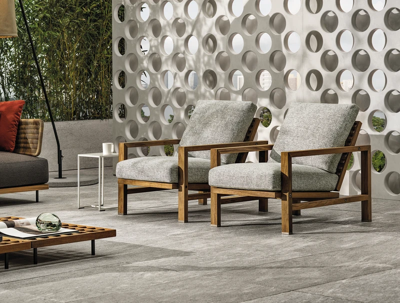 The generously proportioned, modular Quadrado seating system is designed by Brazilian architect Marcio Kogan / studio mk27, and takes inspiration from the Japanese Metabolist architecture of the Fifties and the Sixties