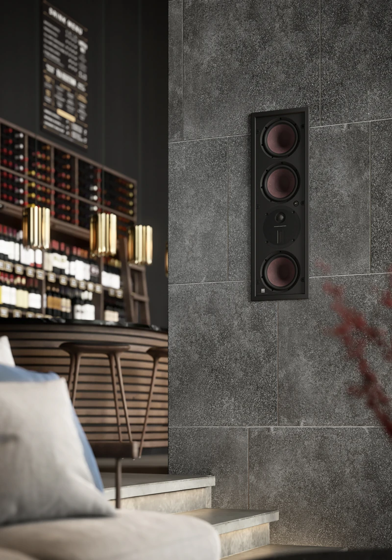 A sound system: head-quartered in Denmark, DALI is perfecting the art of integrated loudspeakers with its Custom Installation (CI) Hi-Fi speakers