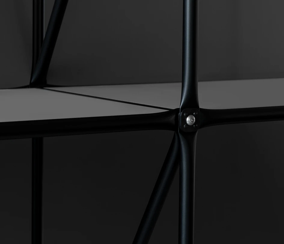 X-rated: An innovative cross-joint lies at the heart of the supremely modular System 180. Developed by Professor Jürg Steiner in the early 1980s, it allows super-slim rods to be connected with no additional support required 