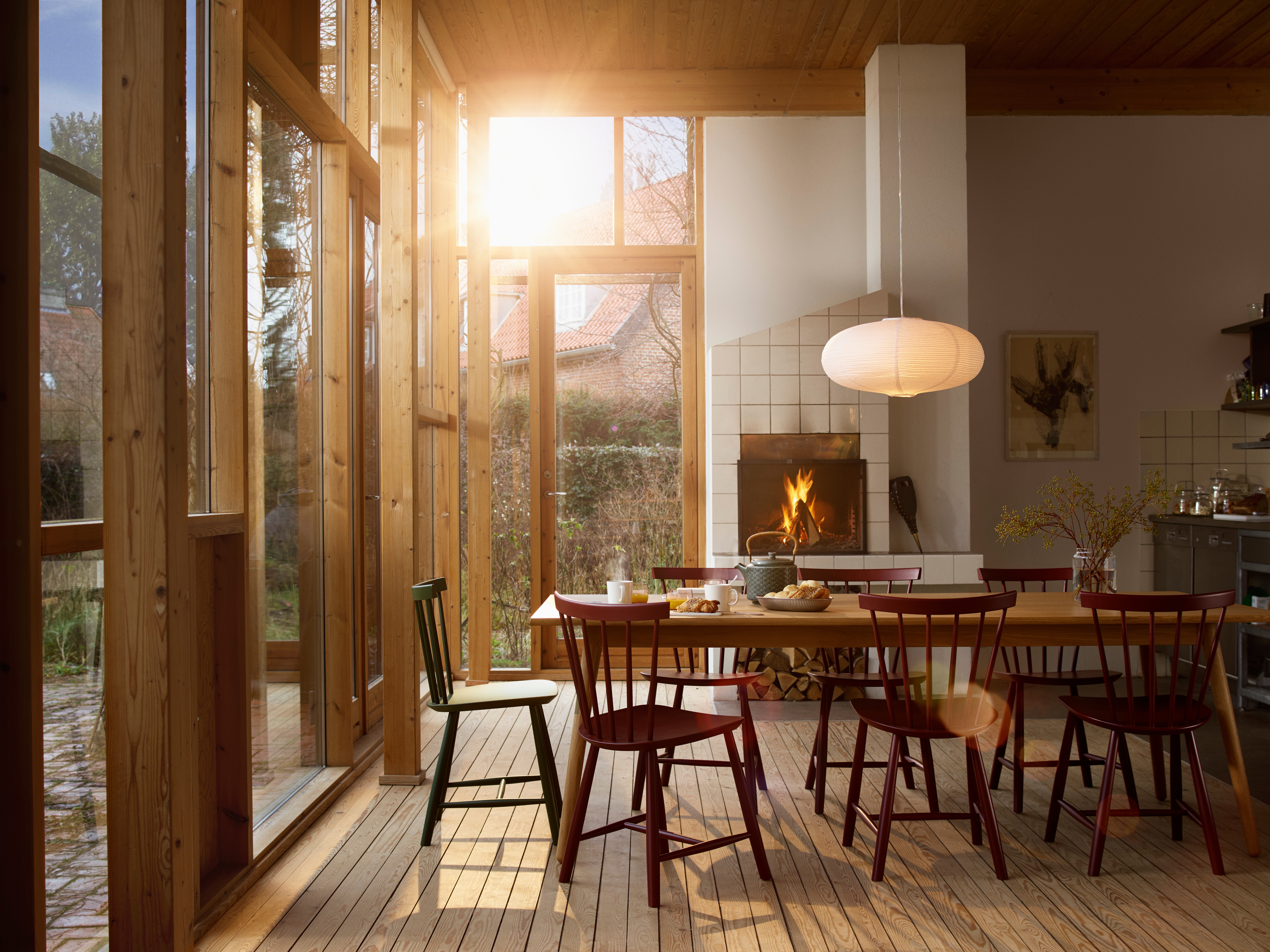 Back catalogue: FDB Møbler has revived many Danish classics including the supremely functional J48 dining chair and C28 table by Poul M. Volther, who was head of the firm’s creative studio between 1950-1955