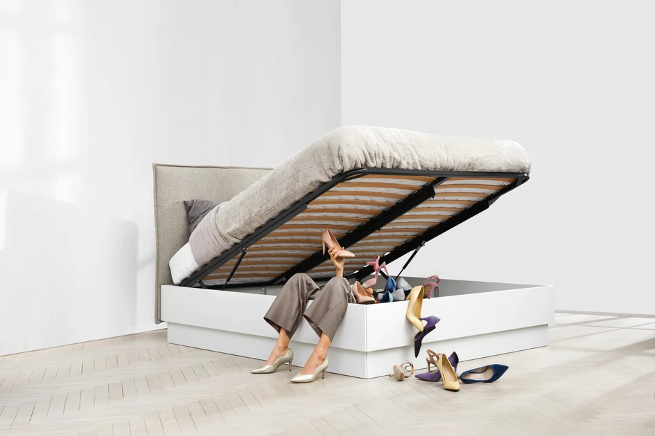 Hidden talents: BoConcept’s Lugano bed is more than just good looking. It’s elegance and comfort are matched by an equally pragmatic and practical side
