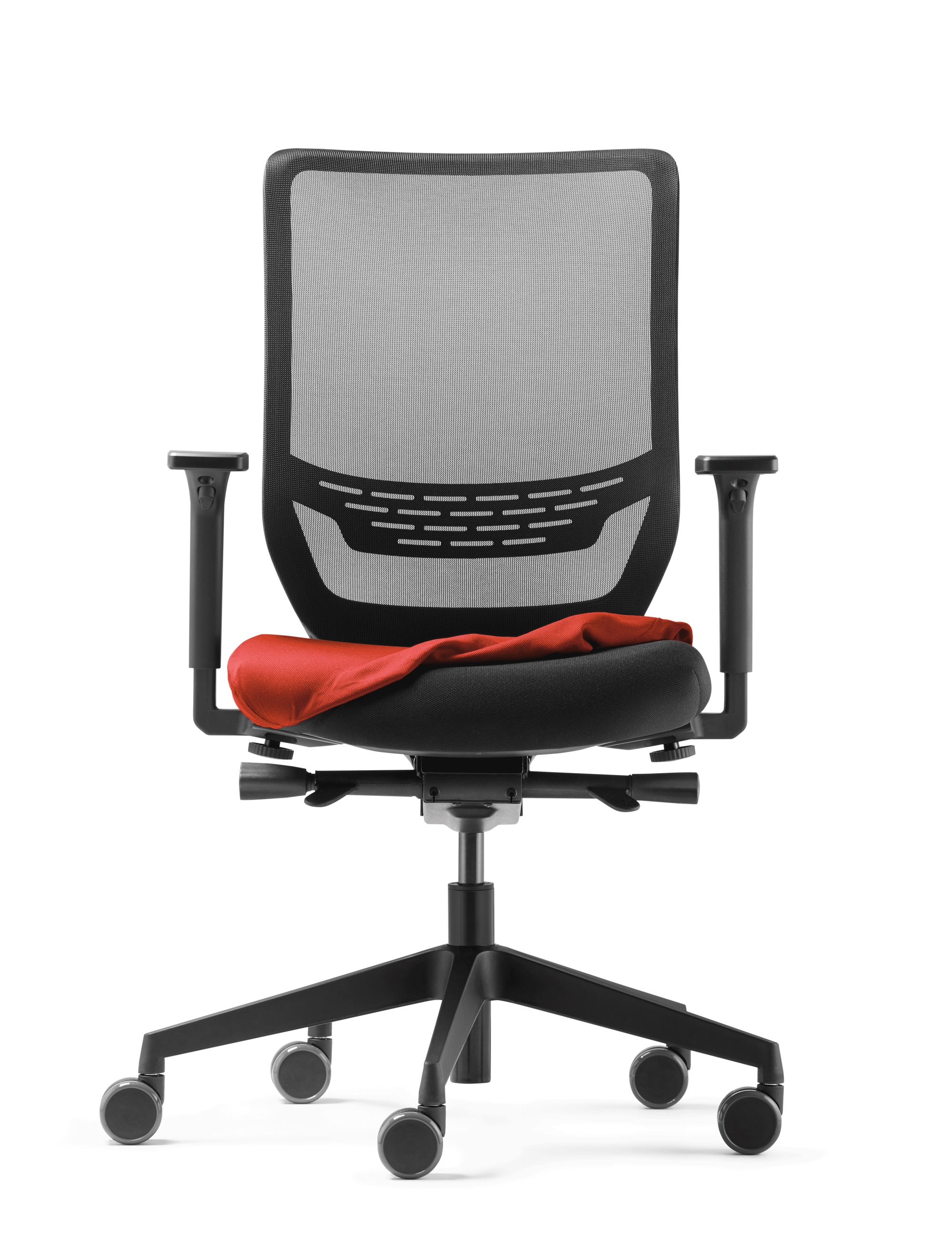 The ergonomic swivel chair line to-sync work from Trendoffice provides support in everyday office life and looks good whatever the situation