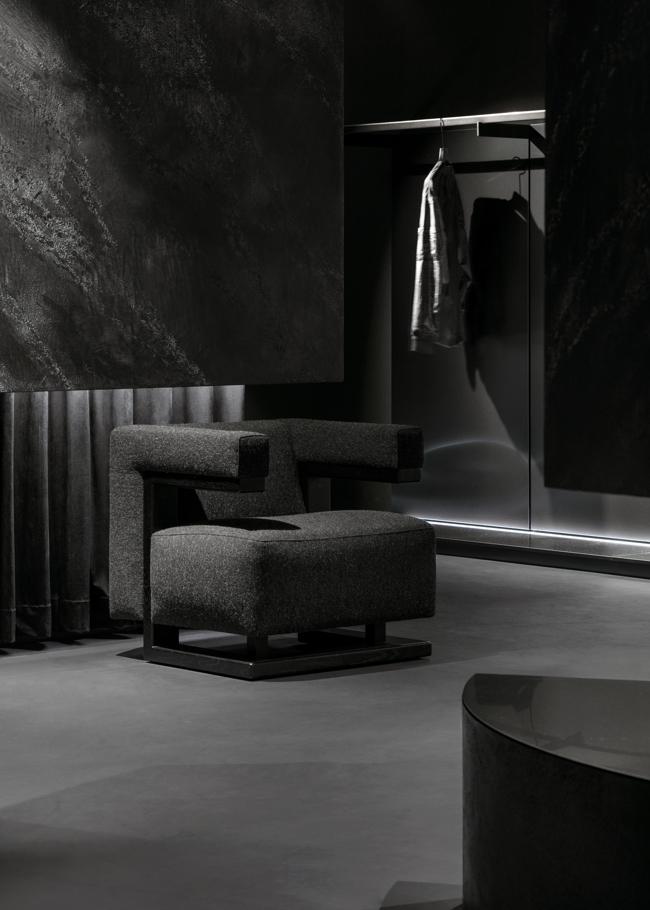 Juun.J's flagship store designed by WGNB reflects the brand's edgy ethos, while creating a bespoke, comfortable retail experience by adding a dedicated hospitality space. Photos: Yongjoon Choi