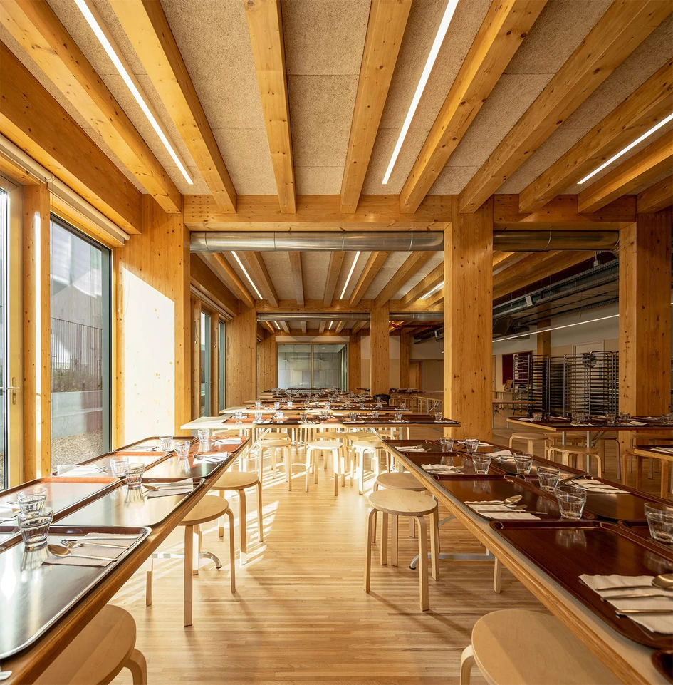 ARX Portugal Arquitectos' use of engineered timber on their Redbridge School project is not just environmentally sound, it also allowed for an unusually speedy construction time of just one year. Photos: FG + SG – Fotografia de Arquitectura