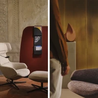 Durch den gleichermassen luxuriösen Fussschemel wird der Komfort von Aston Club noch gesteigert. Fotos © Frederik Vercruysse und Salva Lopez