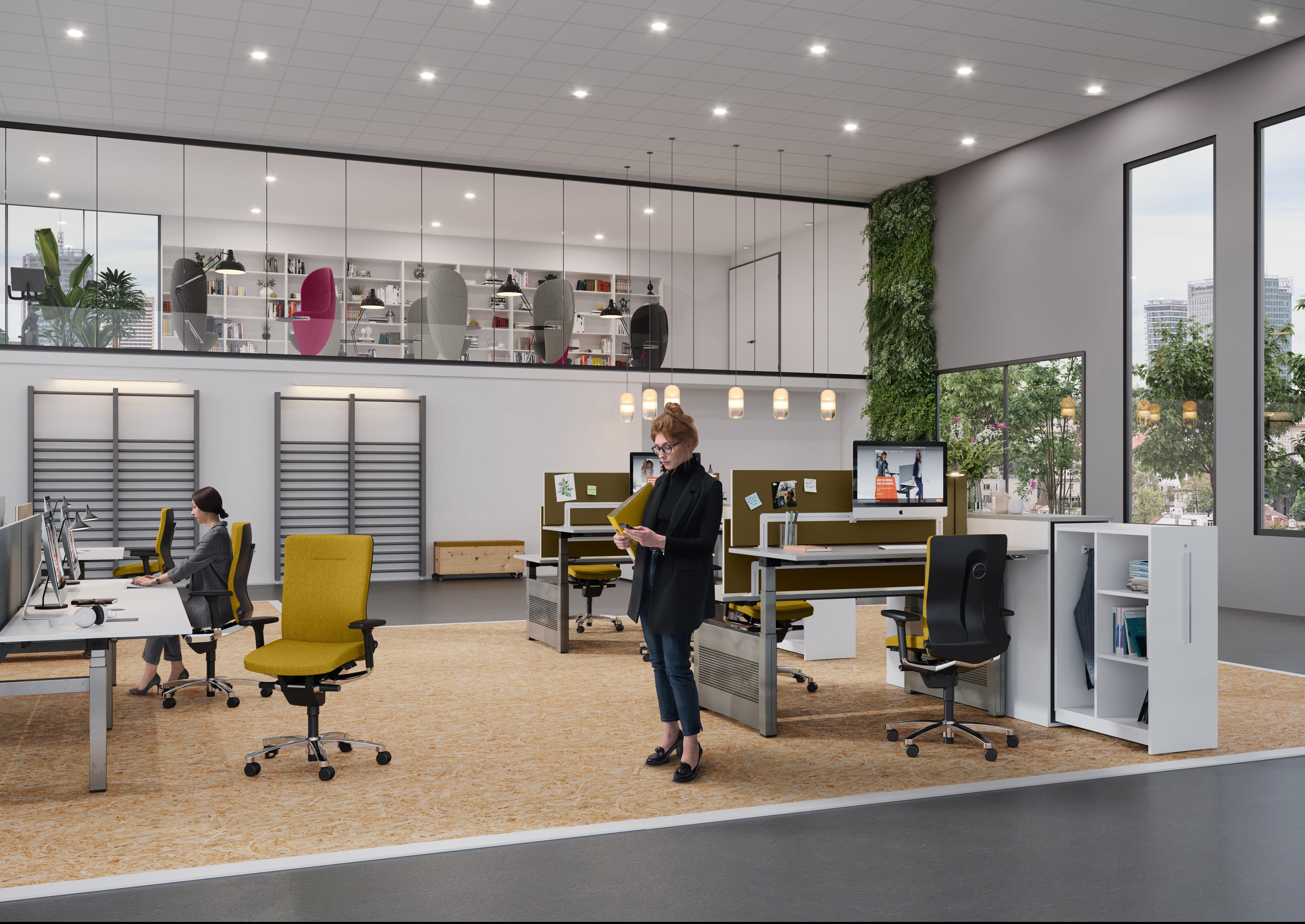 Health is a holistic state. With the innovative concepts and products of office specialist König + Neurath, individual work islands that promote concentration, interaction and ergonomics can be easily created