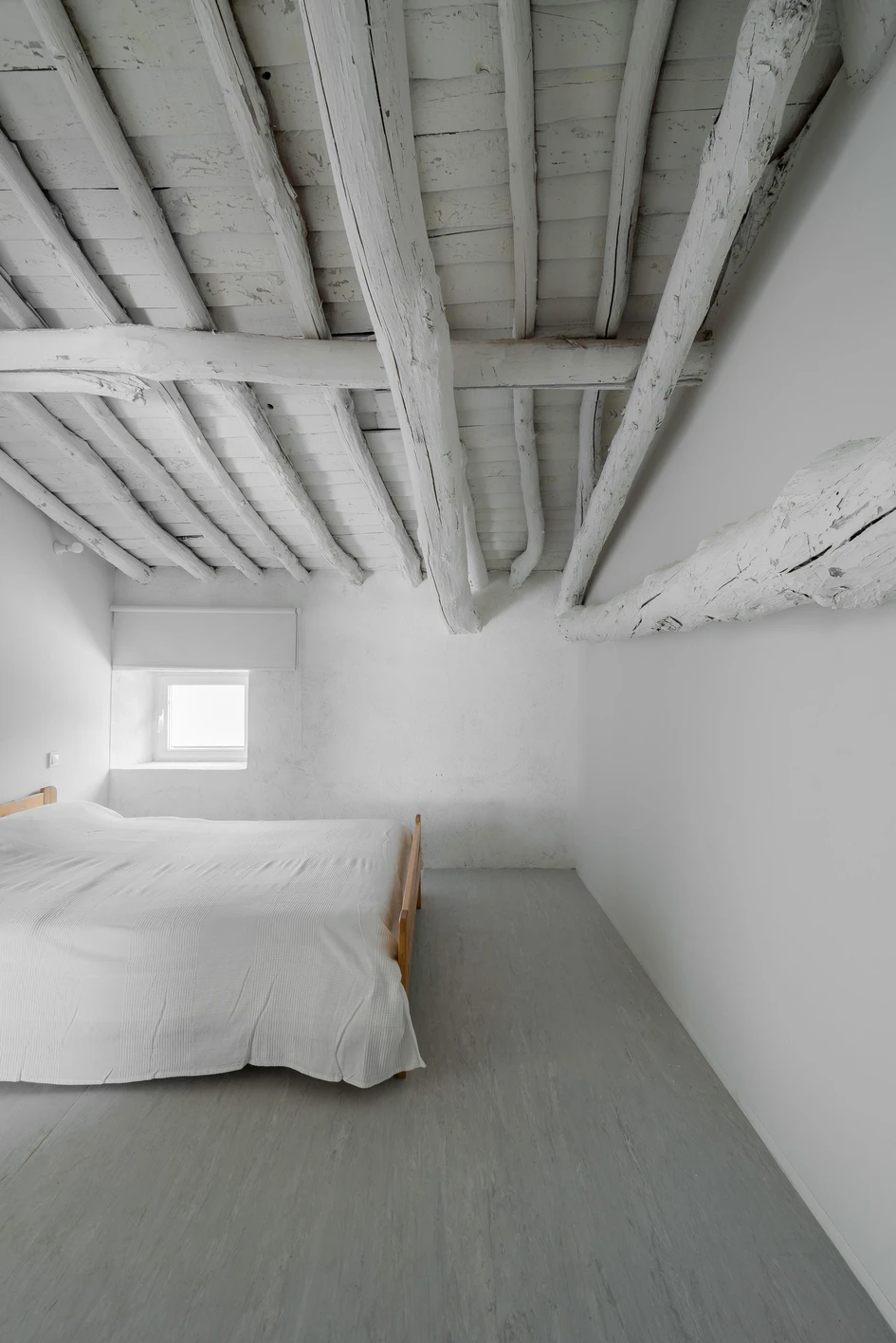 Despite using modern materials such as polycarbonate, the rustic ceilings and walls of the G+F Arquitectos-designed barn conversion have been left intact, highlighting its rural character. Photos: Joaquín Mosquera Casares