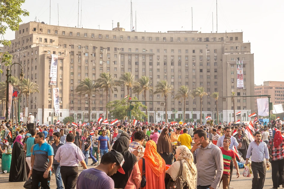 Tahrir square, Cairo. Image via Shutterstock / By matias planas