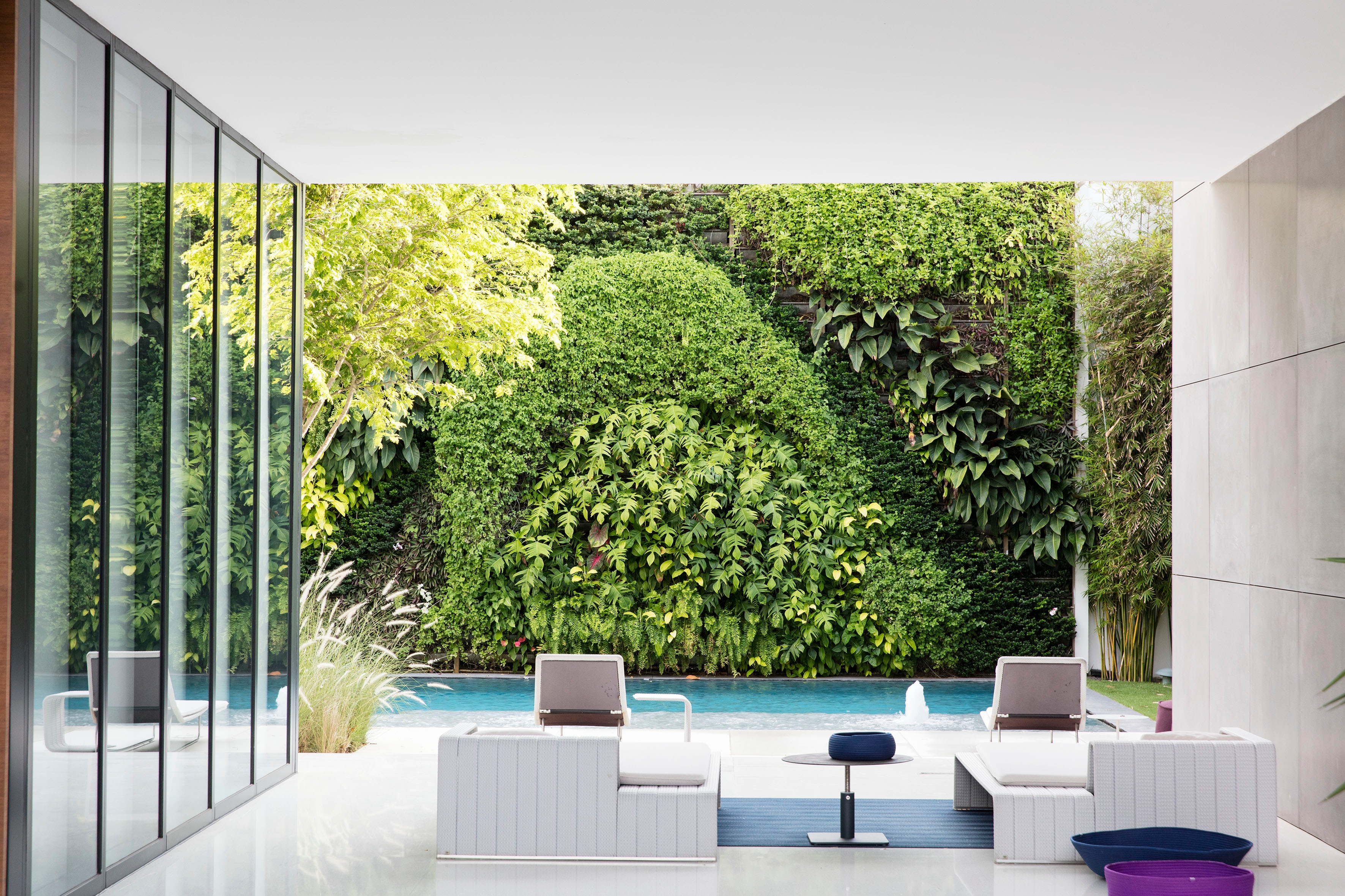 Founder Enzo Enea allows interior and exterior spaces to merge in architectural unity. Founded in 1993, Enea is today one of the world's leading landscape architecture companies. Photos: Enea Landscape Architecture