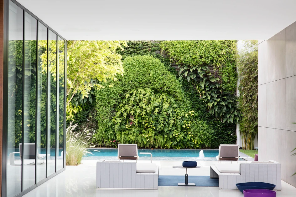 Founder Enzo Enea allows interior and exterior spaces to merge in architectural unity. Founded in 1993, Enea is today one of the world's leading landscape architecture companies. Photos: Enea Landscape Architecture