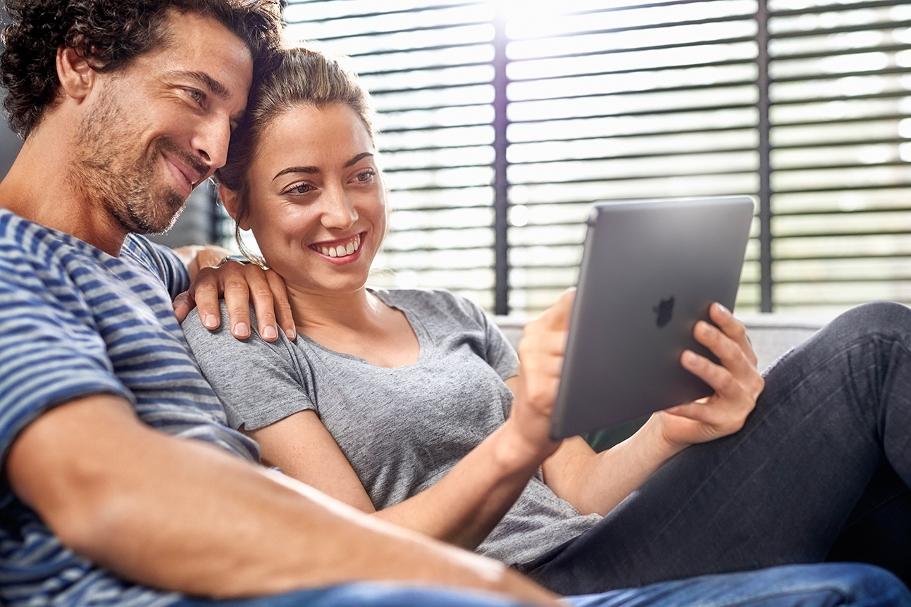 Simplicity is a priority: the Busch-free@home® system stands for modern home control via smartphone or tablet computer