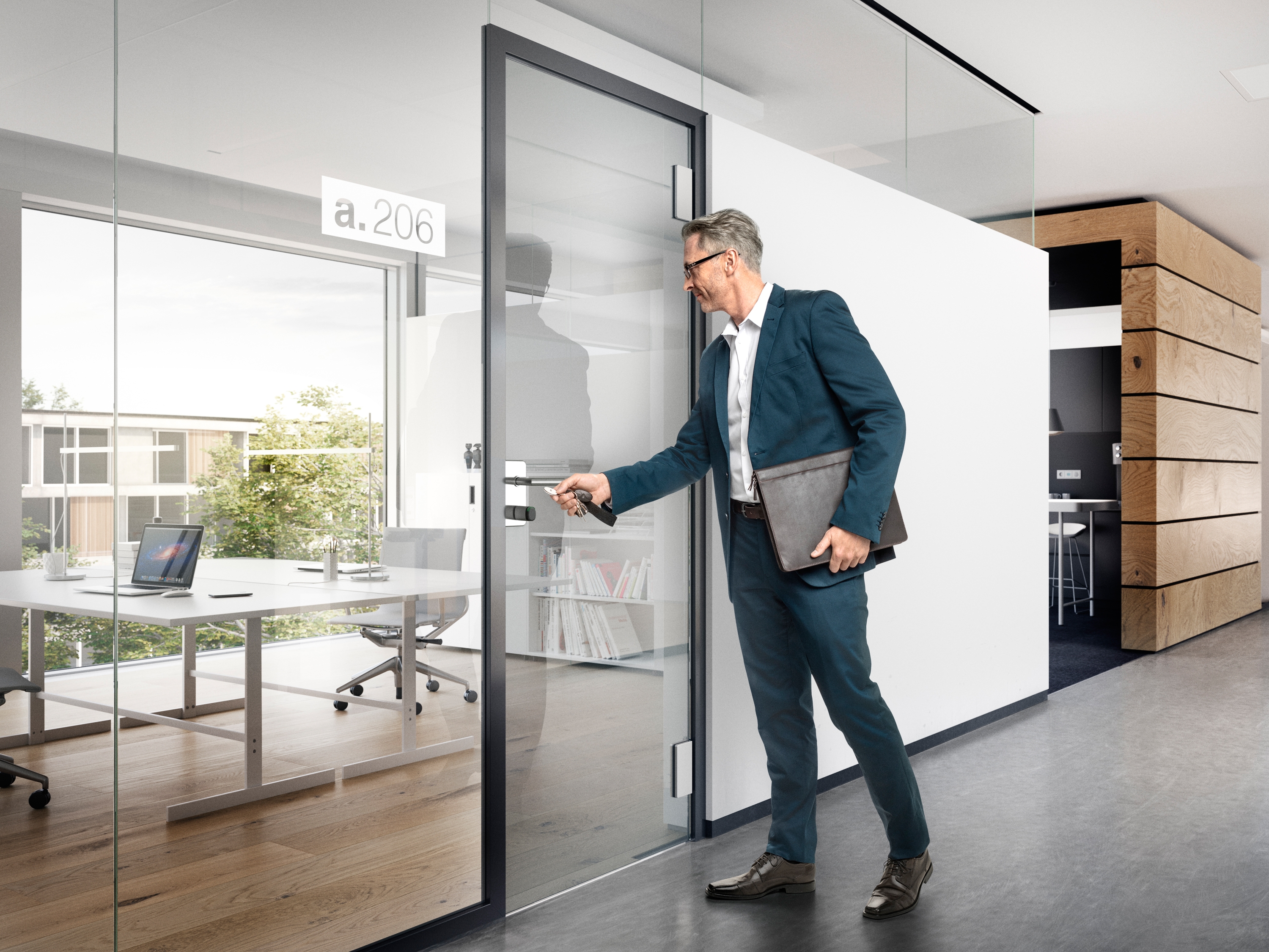With digitally supported access systems – from the front door to the office – Busch-Jaeger offers individual solutions that ensure security in both private and professional environments