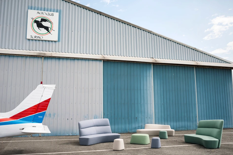 The new additions to the Pearson Lloyd-designed Polar range include the Polar Alcove seating system and Float ottomans which come in customisable fabrics and offer integrated charging and USB points