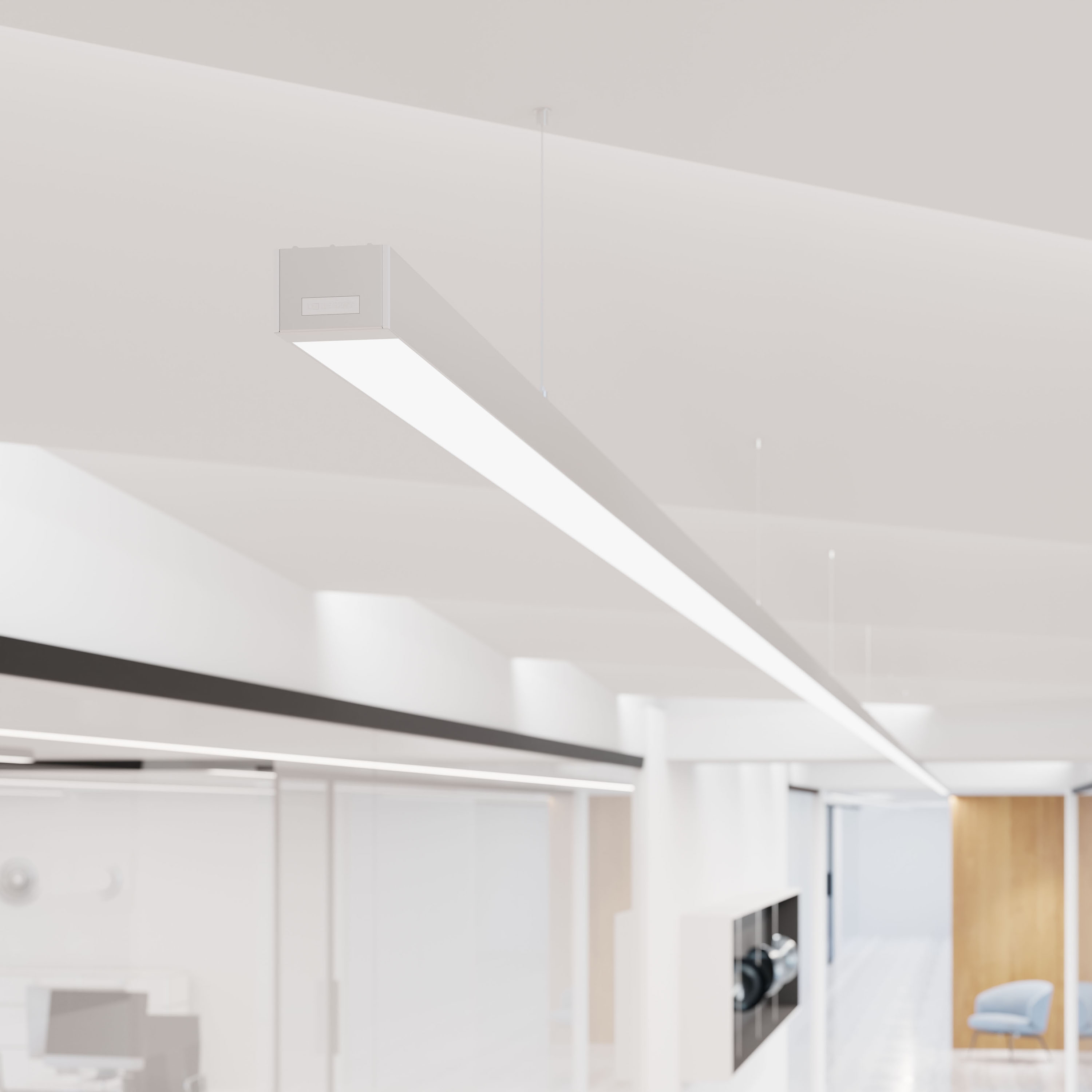 Neu im Regent Lighting Sortiment: Purelite Slim, die flachste und schlankeste Büroleuchte, die derzeit auf dem Markt zu finden ist