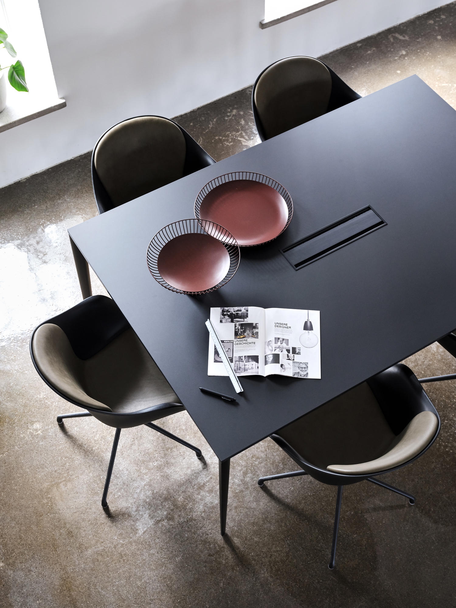 Customised tables were just one of the tailored solutions BoConcept brought to the table, as it were. The breadth of the brand's collection allows for a surprising degree of individualisation, including when it comes to upholstery