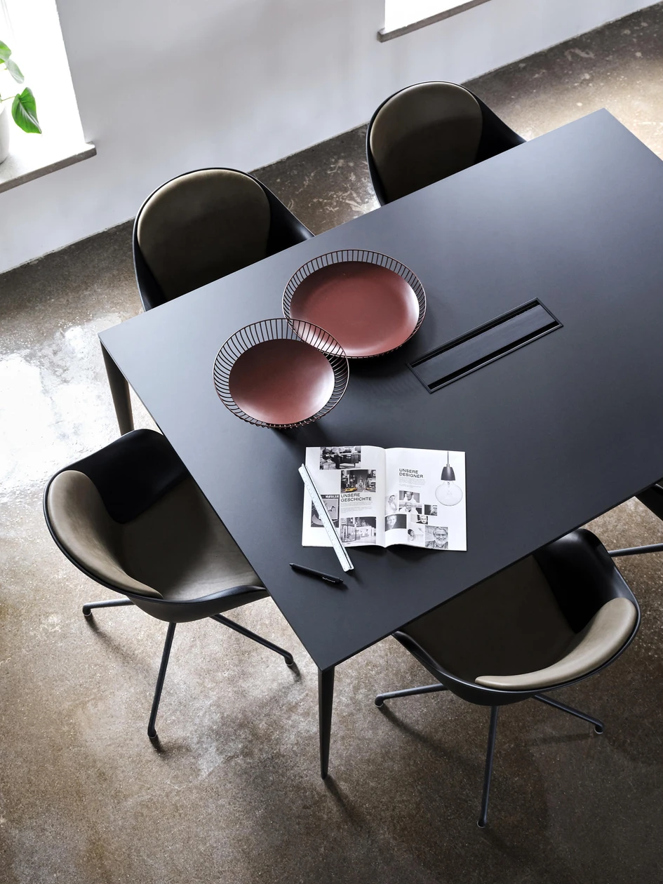 Customised tables were just one of the tailored solutions BoConcept brought to the table, as it were. The breadth of the brand's collection allows for a surprising degree of individualisation, including when it comes to upholstery
