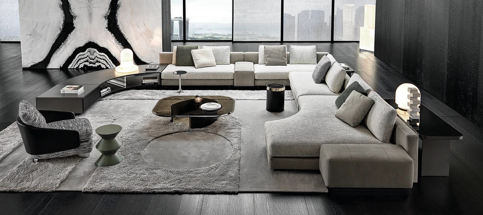 The playfully modular Daniels by Christophe Delcourt effortlessly adapts to informal socialising thanks to its moveable elements