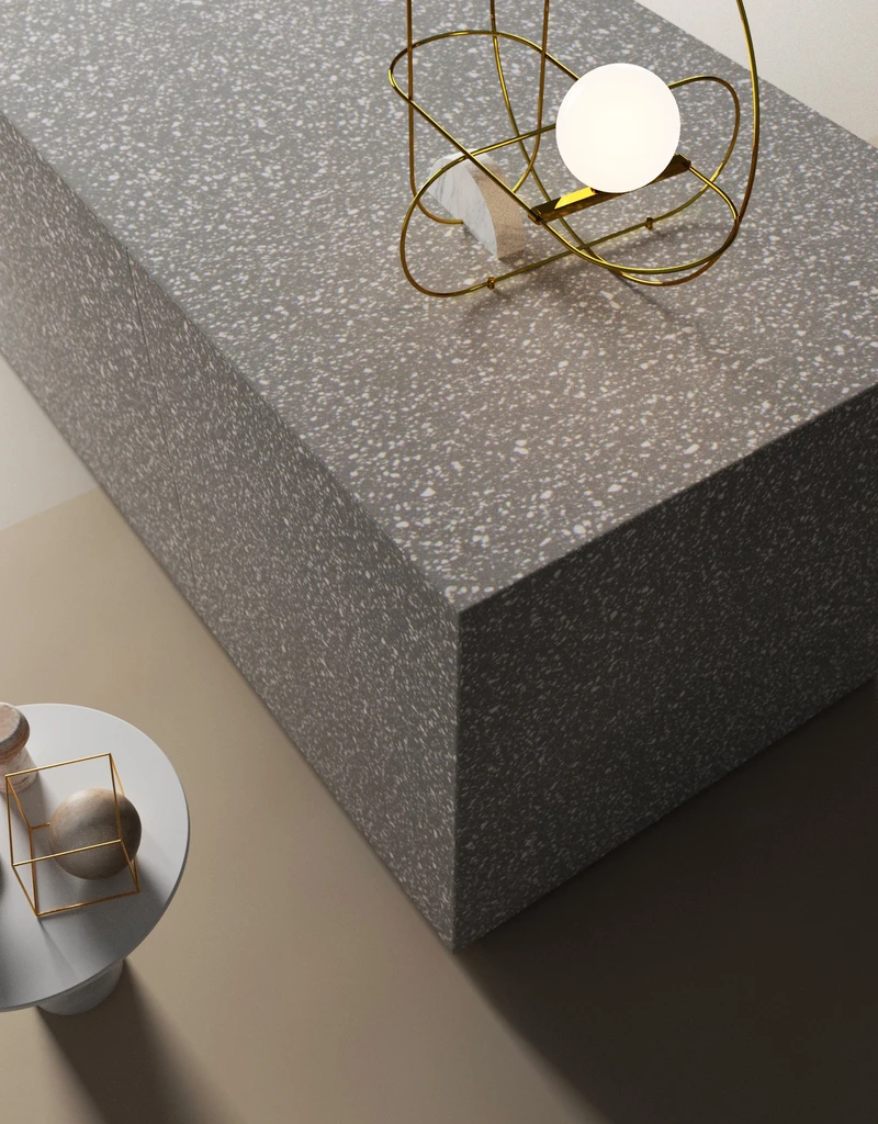 Seamless joints and easy to clean non-porous surfaces make HI-MACS® ideal for display as well as healthcare solutions. Photography: Studio Podrini