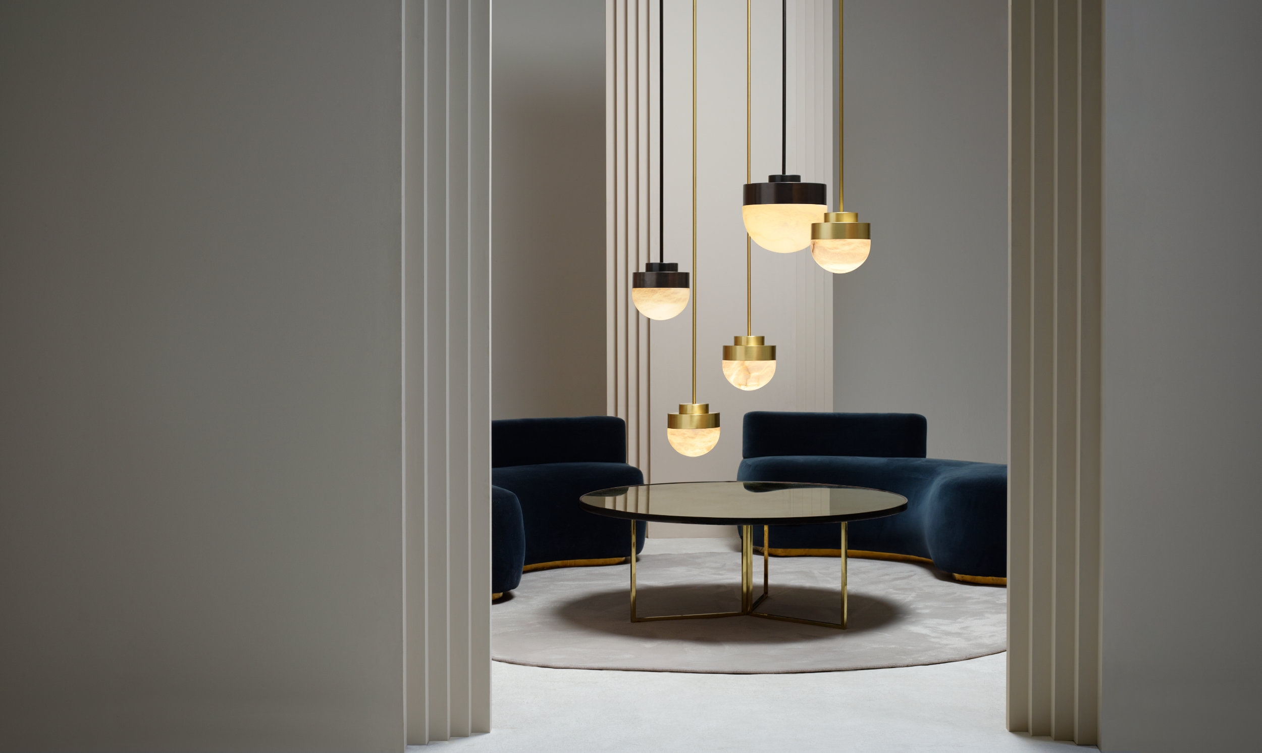 Gently illuminating space with hanging globes of light: the Skye pendant and the Lucid pendant
