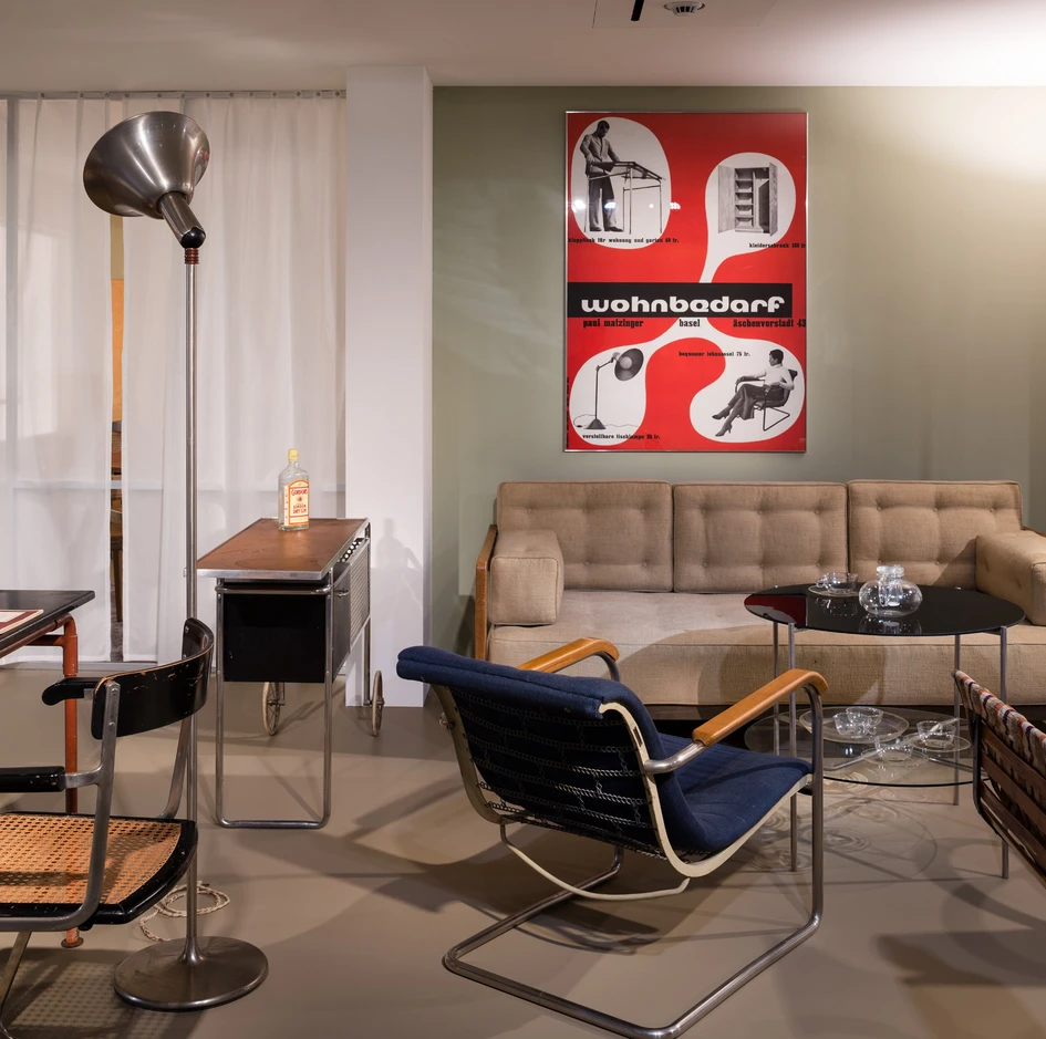 Wohnbedarf: In den 1930er-Jahren bestimmt der Schweizerische Werkbund den Einrichtungsbedarf des «befreiten Wohnens». © ZHdK, Foto: Umberto Romito und Ivan Suta, Museum für Gestaltung Zürich