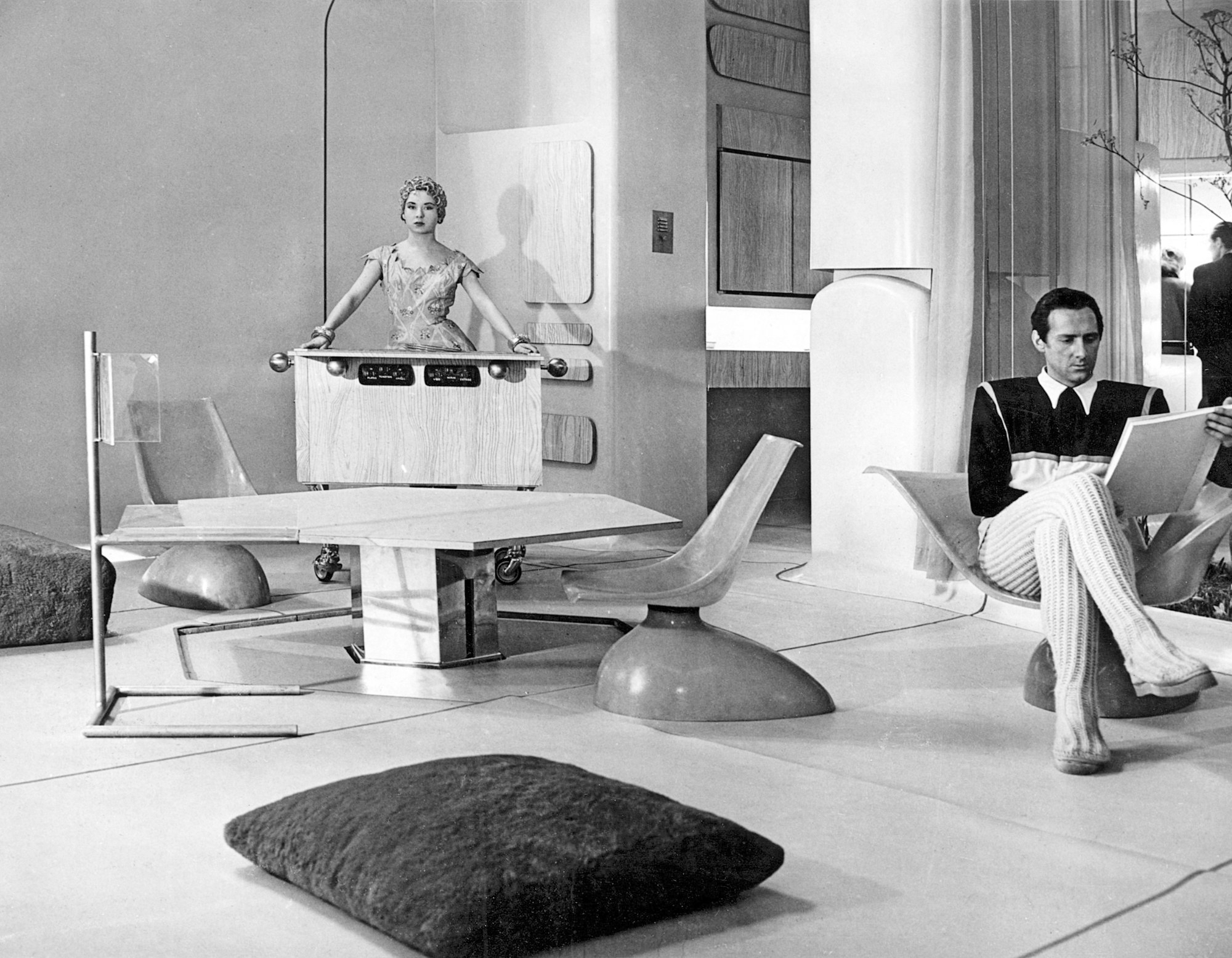 Alison und Peter Smithsons Vision vom Haus der Zukunft (1956).© Daily Mail