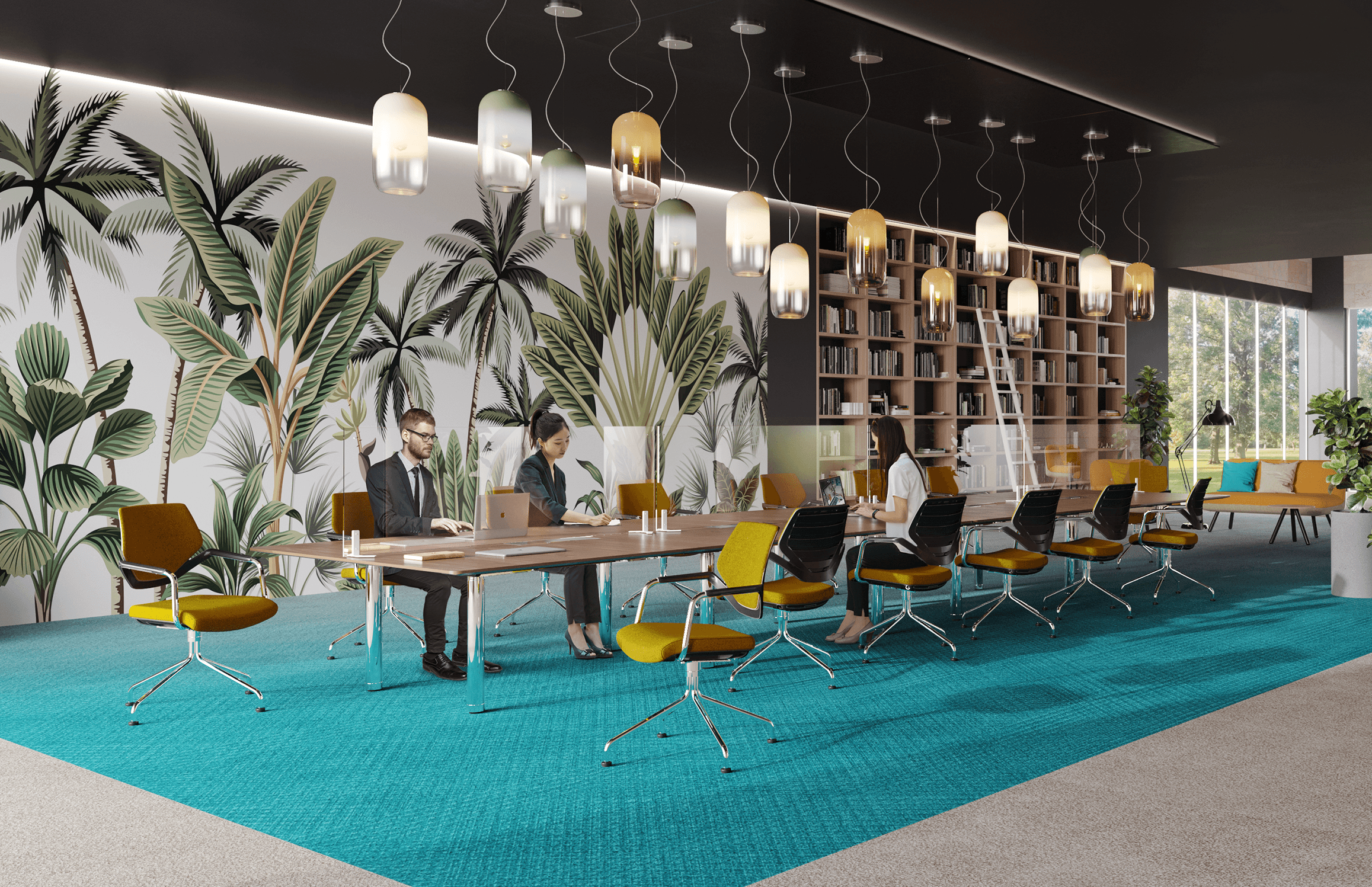 Thanks to its modular concept, K+N NOOK can meet varying user-requirements, from frame to upholstery, and, in combination with Talo.You as a conference table with transparent hygiene panels, delivers comfort and safety