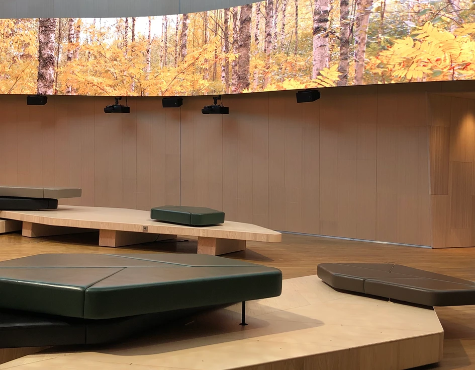 Reconstituted birch veneers by Finnish manufacturer CWP bring the natural qualities of wood and the technical advantages of modern materials