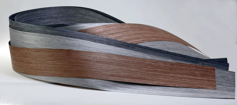 From a palette of naturally-inspired colours, water-based dye penetrates each 1.5mm thick layer of the reconstituted birch