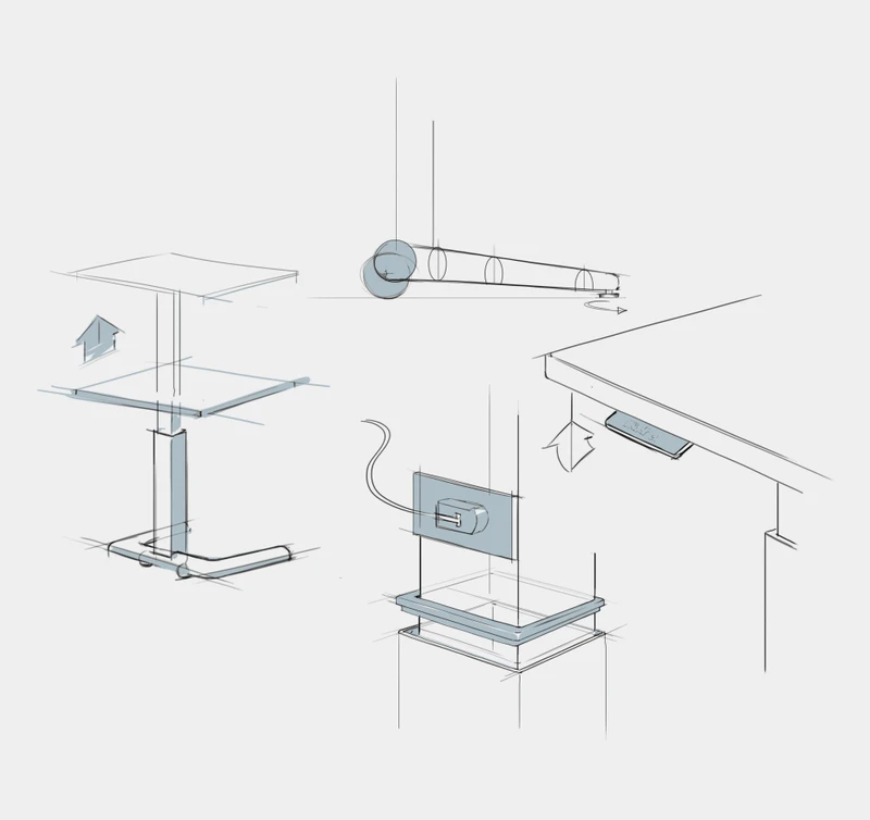 Follow tables and desks feature a pioneering height-adjusting counterbalance system that operates with ease, and doesn’t require outside power, making it a more sustainable system than most