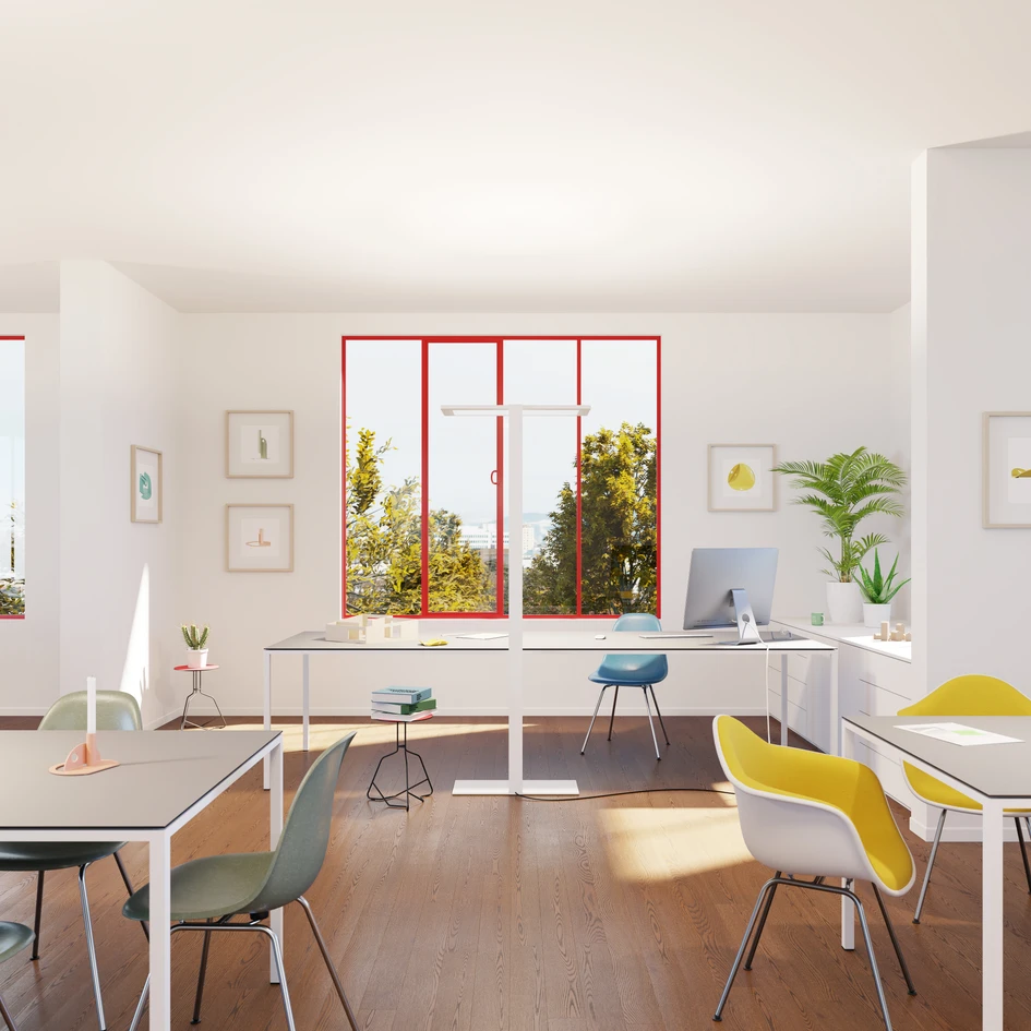 In the LIGHTPAD TUNABLE version, the luminaire communicates with an app developed by Regent if required: the right lighting scene can be selected manually via smartphone