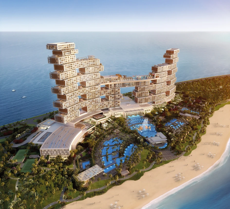 The Royal Atlantis Resort and Residences, situated on the Palm in Dubai, is the largest project to be taken on by Orama Minimal Frames, for which it engineered customised frames for the 43-storey building