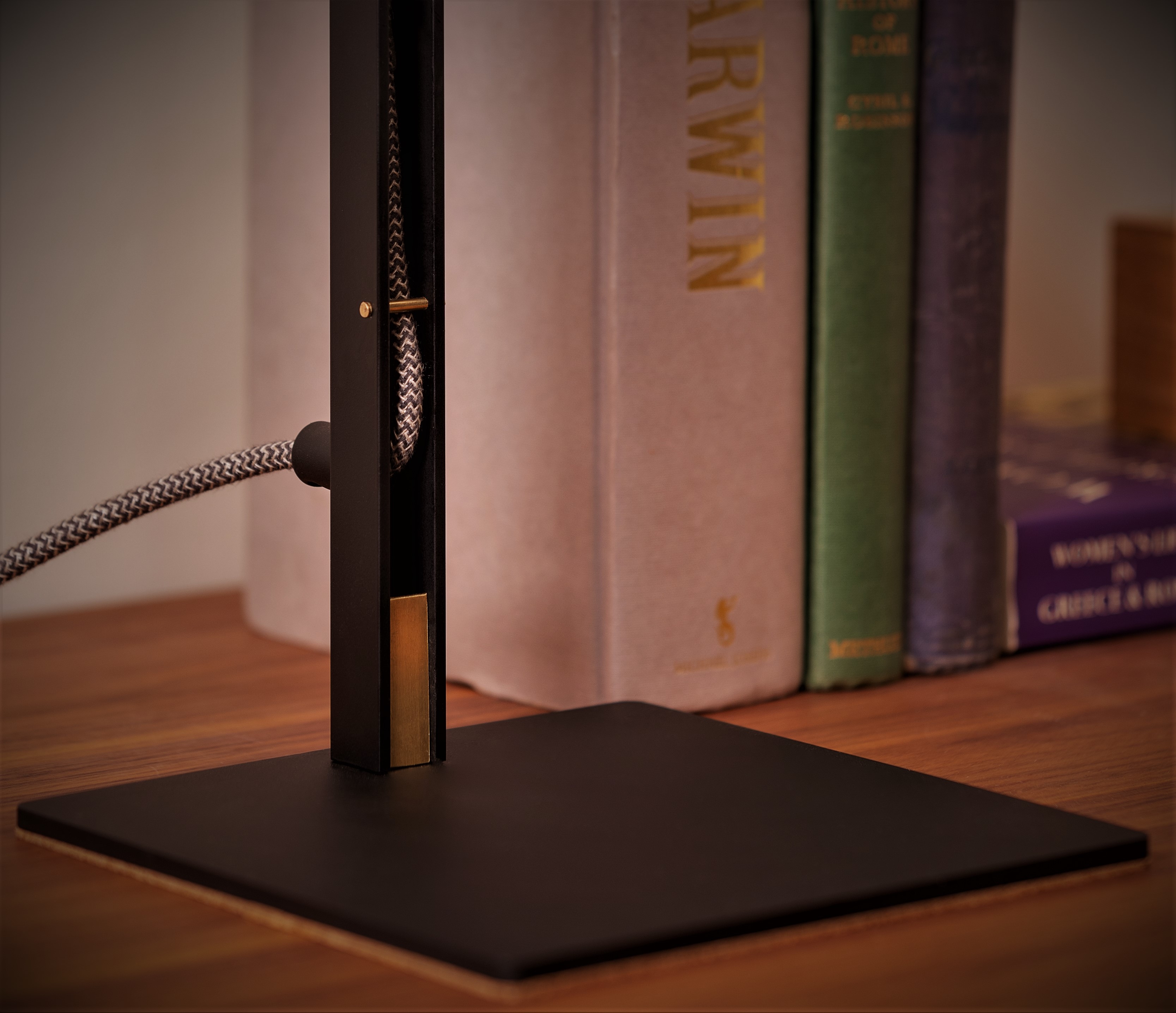 Joe Scog lamps are designed to meet a specific demand, and made to order. The Lockdown Task Lamp features fine detailing and finishes, some of which can be varied according to taste
