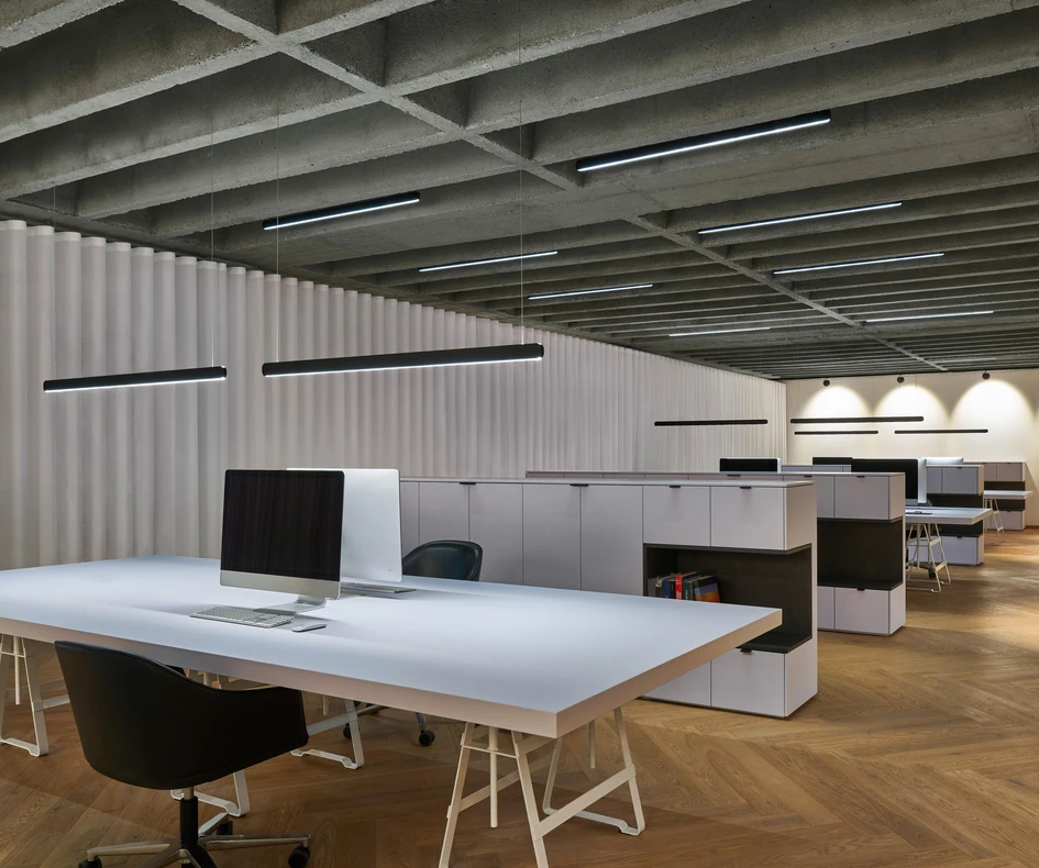 Reduced to its essentials, Mito volo pro does without features less relevant to the project environment, such as gesture control or »color tune«. This brings cost savings while ensuring comprehensive compatibility with building technology and bus systems