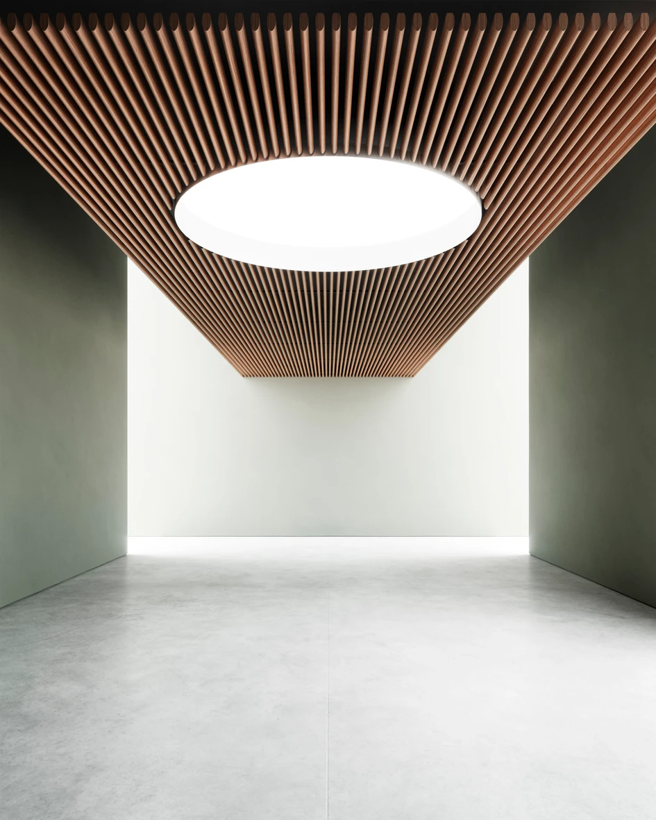 The flexible design can even incorporate large-scale lighting 