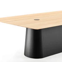 Versatility also comes in the choice of materials and finishes that can be worked into the design, from solid wood to veneer, lacquered or stained, uniform across the piece or with contrast built-in