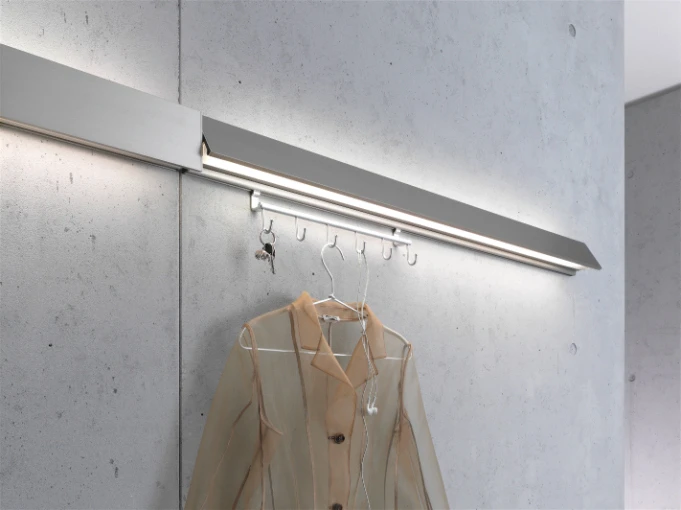 Why not backlight a coat rack? This is how to discover the extraordinary in the ordinary