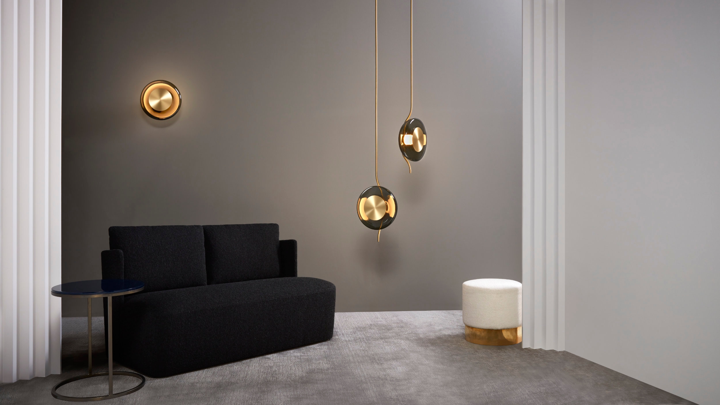 CTO Lighting’s striking new family of lights, Pendulum, combines hand-blown glass, brass and marble. The collection is its first collaboration with the Paris-based designer Dan Yeffet