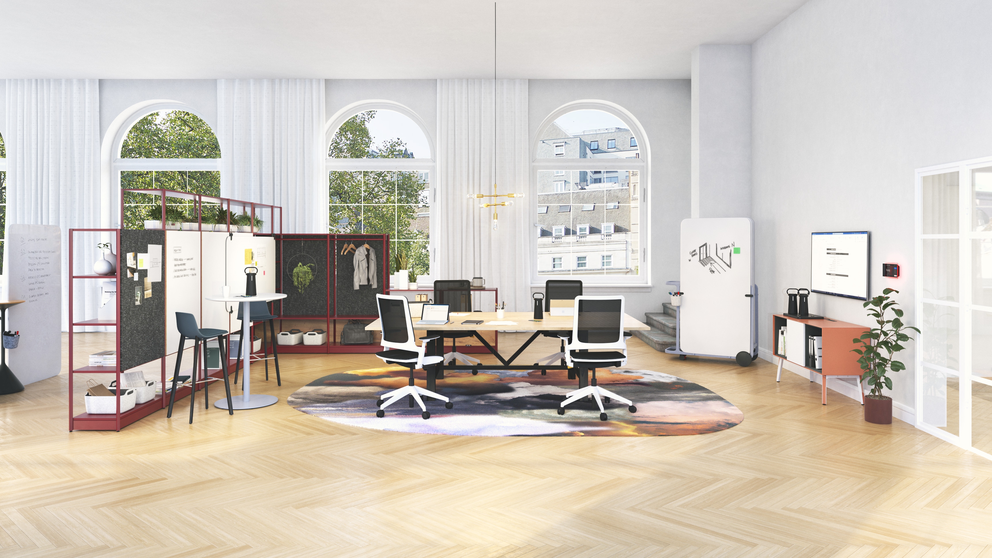 Steelcase always does its homework. Developed with post-pandemic research, the brand’s Flex Active Frames change the way we create, communicate and collaborate in a new kind of workplace