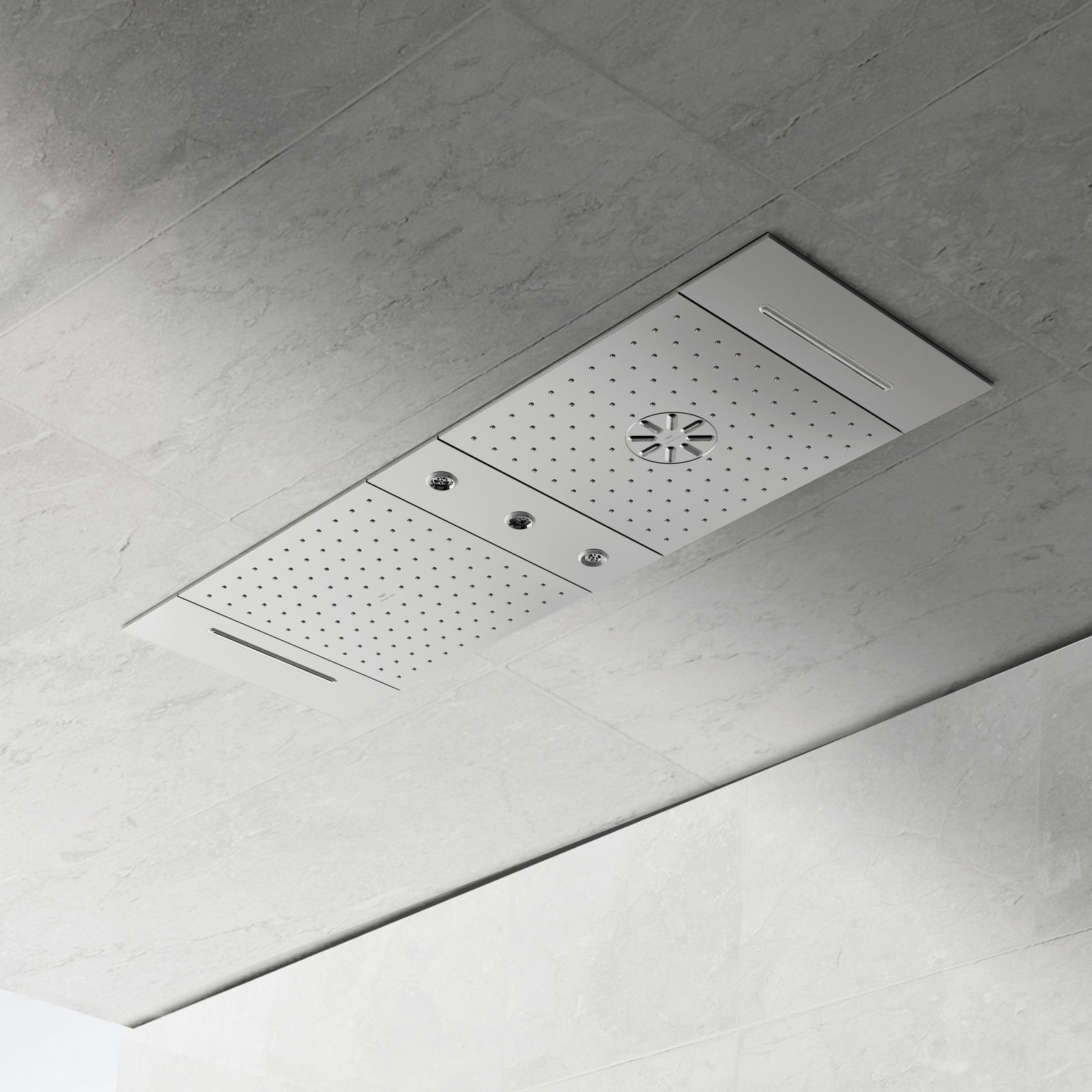 The Hansgrohe Home App (top) sends messages to the smartphone in the event of an emergency. It can also be used to operate RainTunes and lighting. With AquaSymphony Lite from Grohe (above), shower preferences can also be selected via app