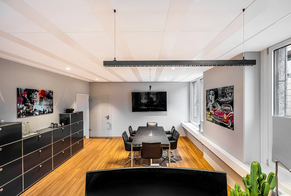 The planners placed particular emphasis on a suitable interplay of interior design and materiality