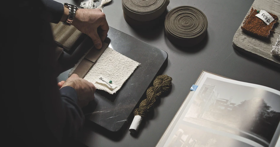 Minotti’s indoor and outdoor textiles are designed by its creative department, Minotti Studio