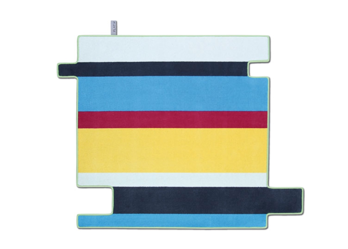 The Chromojet process ensures brilliant print results and high abrasion resistance. The colours penetrate deep into the backing material, which is made of high-quality felt. Photo: © FLAT'N