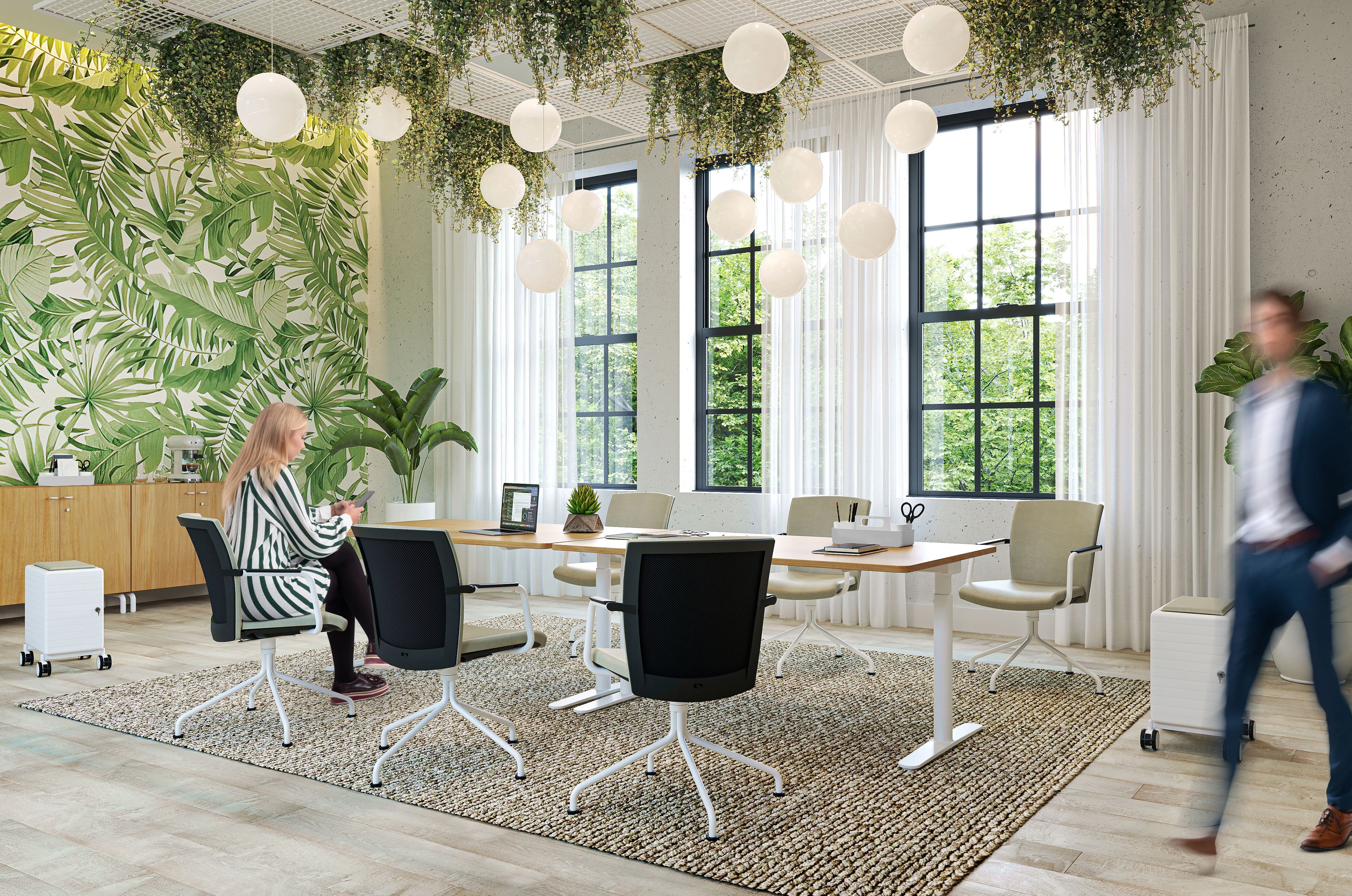 Right on target: Sustainability plays an important role at König + Neurath, both in terms of materials and production. High-quality recycled materials are used, the majority of which are sourced in Germany and also processed there