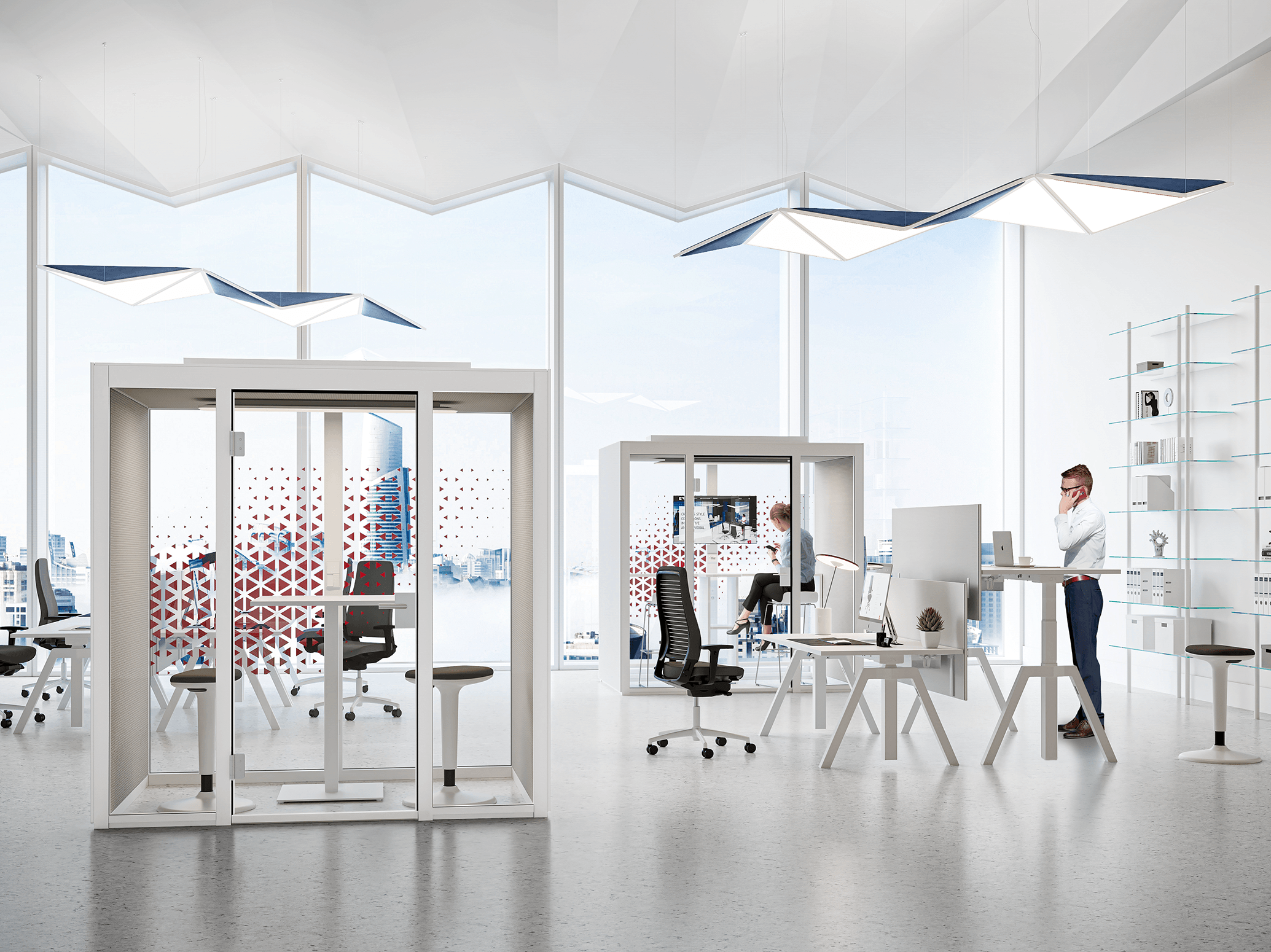 With two design lines and a choice of foot options, König + Neurath offers a wide range of design possibilities, but there is no need for major rethinks as the tops and attachment options always remain the same