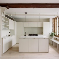 Abundant natural light and a pared-back colour scheme contribute to the open, light feel at FOF Studio's NAN Residence project in London. Photos: Biel Moreno