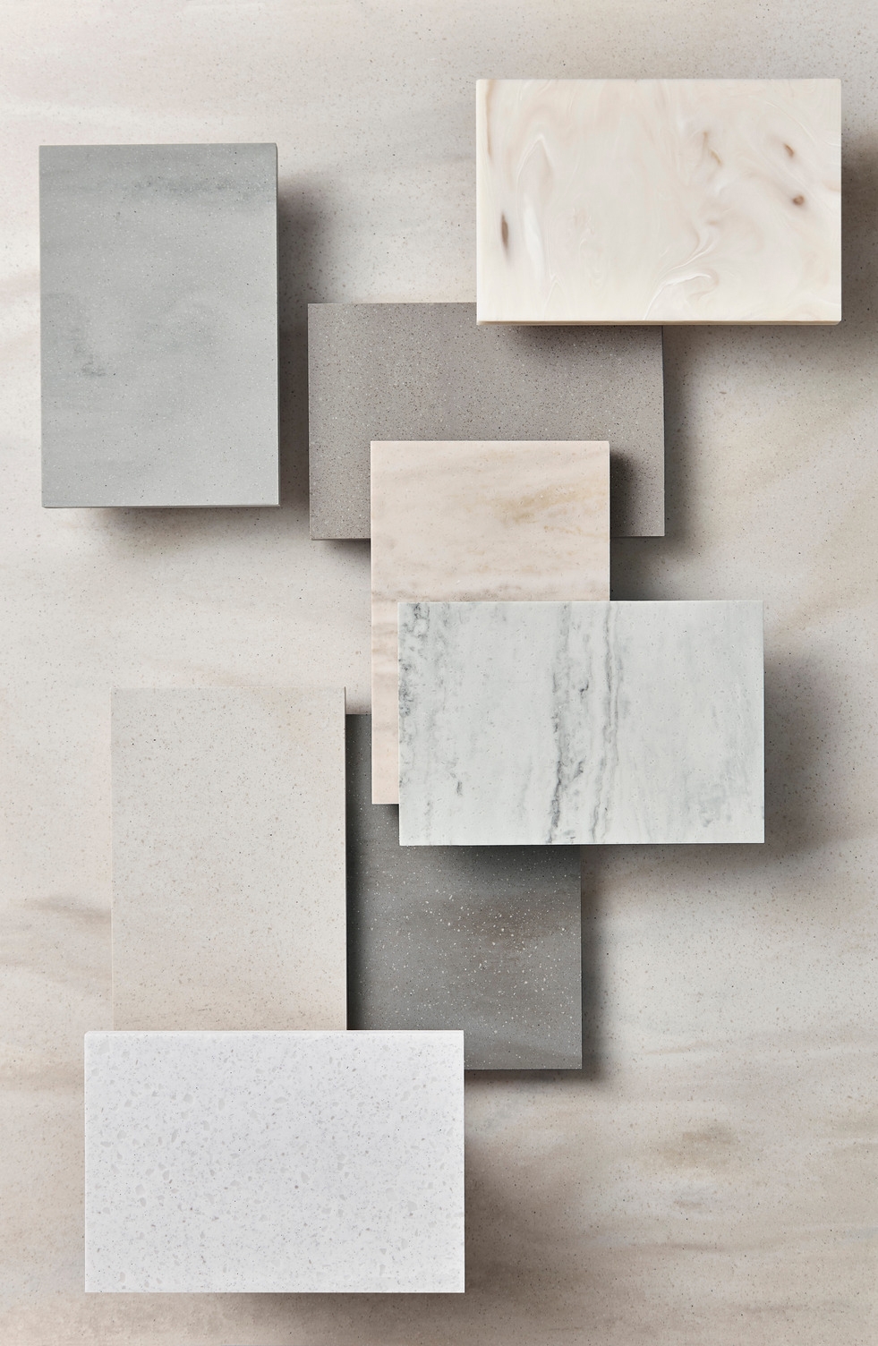 The eight new colours of Corian® Solid Surface for the Europe, Middle East and Africa region