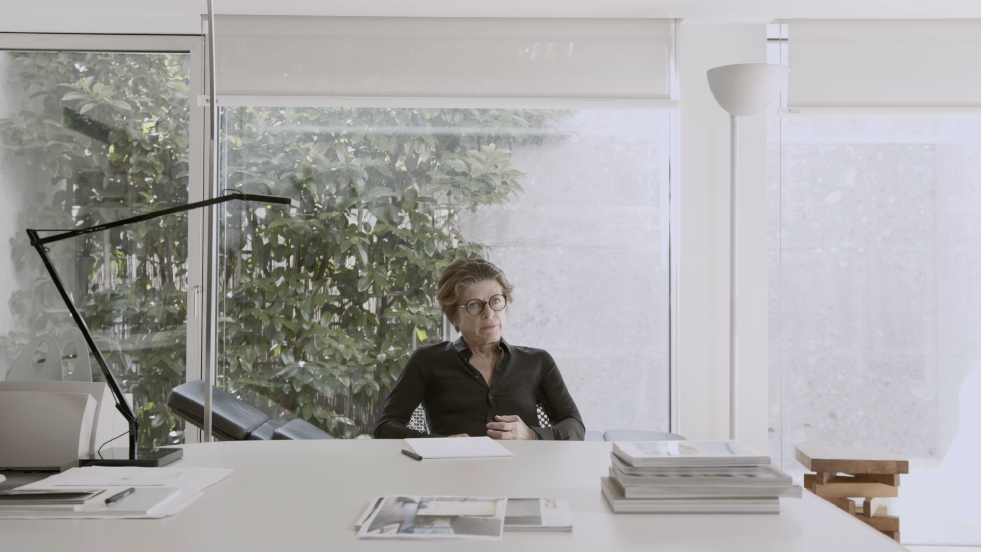 Patricia Viel in her studio