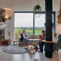 The Transformation Watertower was renovated into two family homes by two local cousins. Photo: René de Wit