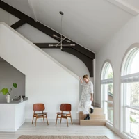 The refurbished church has kept many original features. Photo: Rafael Soldi Photography