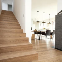 Straight staircases require the most length but the least width